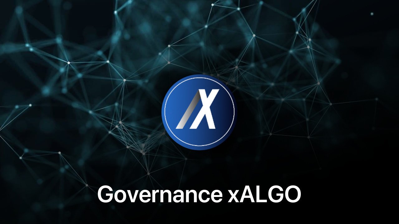 Where to buy Governance xALGO coin