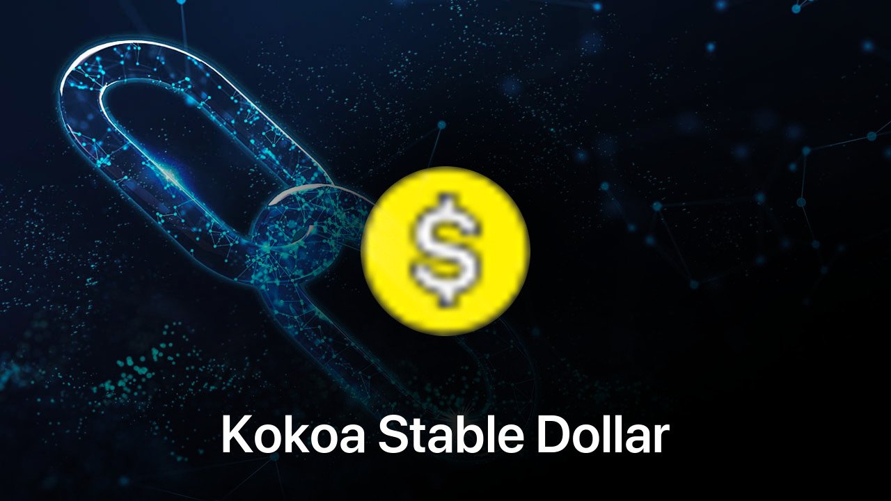 Where to buy Kokoa Stable Dollar coin