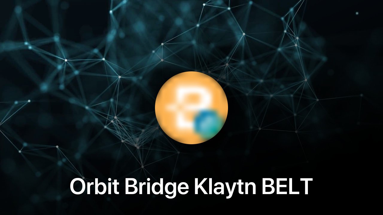 Where to buy Orbit Bridge Klaytn BELT coin